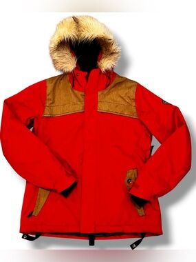 Bonfire Arena Snowboarding Jacket Womens Snow Ski Warm Waterproof Coat Sz L  E-8